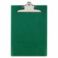 Saunders Mfg. Co. Saunders, Recycled Plastic Clipboard With Ruler Edge, 1in Clip Cap, 8 1/2 X 12 Sheet, Green 21604